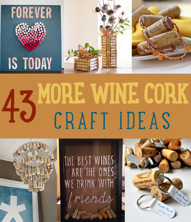 43 More Wine Cork Crafts Ideas iSeeiDoiMake