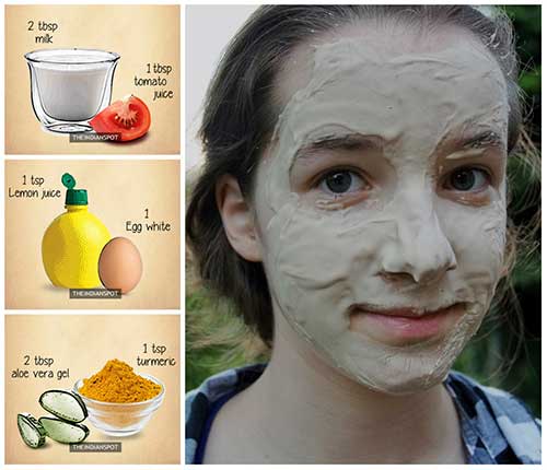 All natural facial masks