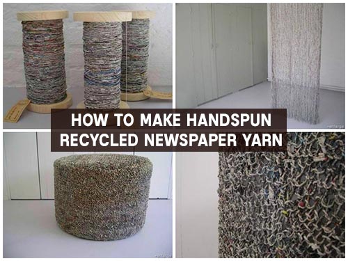 How To Make Handspun Recycled Newspaper Yarn