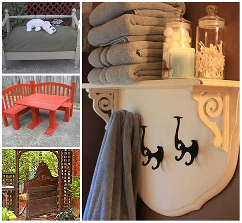 10 Creative Repurposed Headboard DIY Tutorials