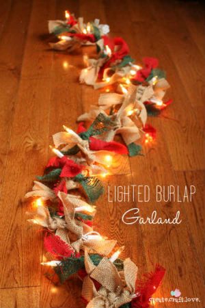 How To Easily Make A Lighted Burlap Garland – iSeeiDoiMake