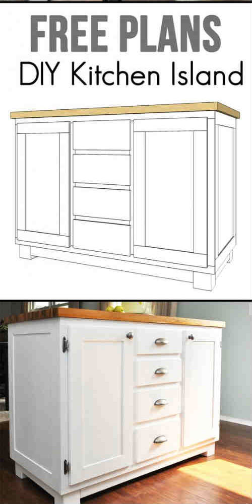 Diy How To Build A Kitchen Island Free Plans Iseeidoimake