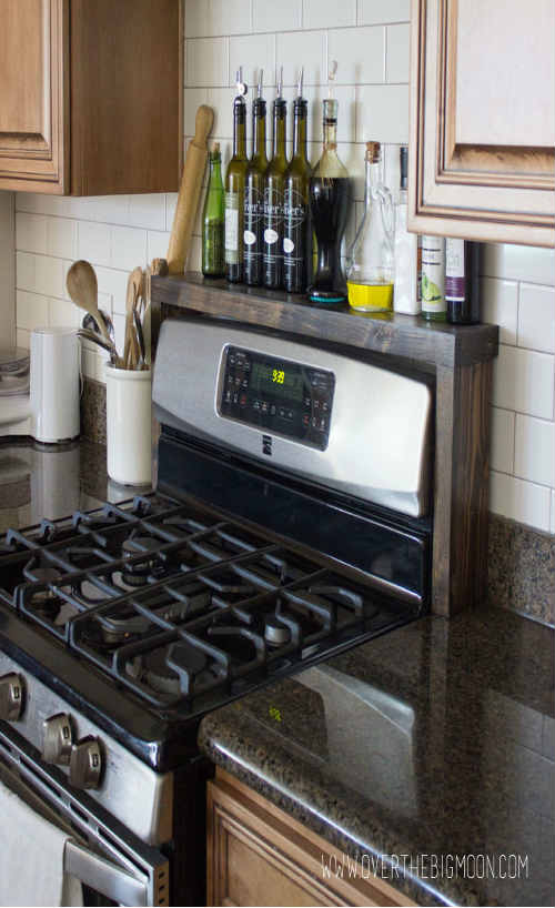 over the stove shelf diy