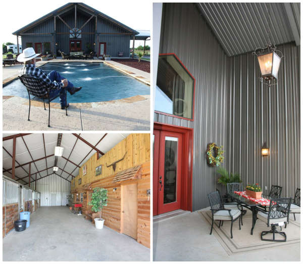 Full Metal Building Home with Epic Pool and Stable