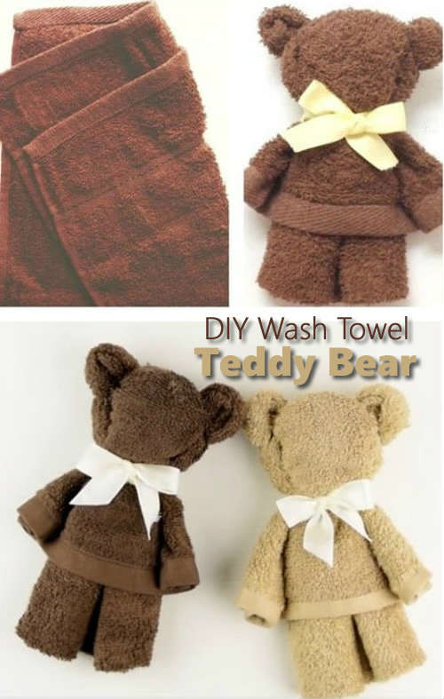 DIY Teddy Bear Towel