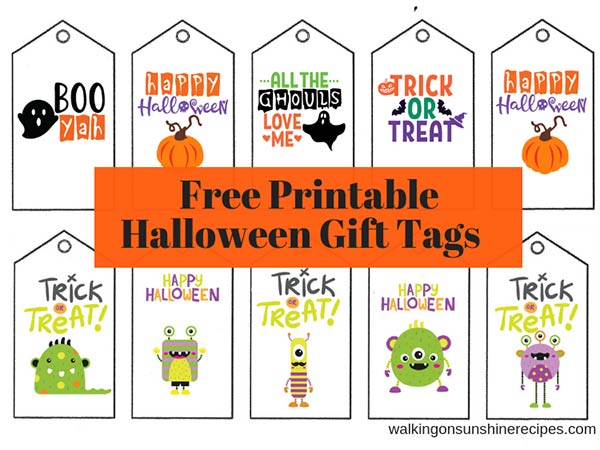 Free Printable Halloween Gift Tags
